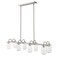 Z-Lite Delaney 8 Light Island/Billiard, Brushed Nickel & Clear 471-8L-BN - alternate 2